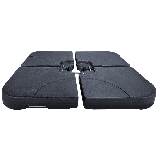 UMBRELLA BASE 50 X 50 X 7.5 CM 4-PIECE BLACK