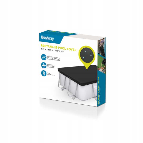 COVOR PENTRU BAZIN RECTANGULAR CU CADRU 111" x 77" /282cm x 196cm/*1769