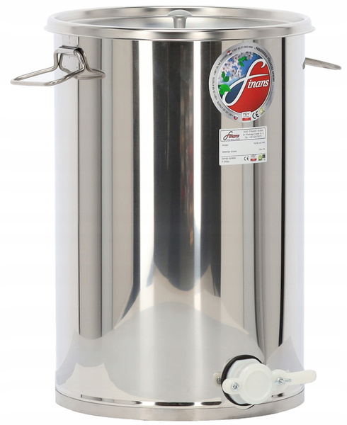 ODSTOJNIK 40 L Z PLASTIKOWYM ZAWOREM, POKRYWĄ I UCHWYTAMI *1383