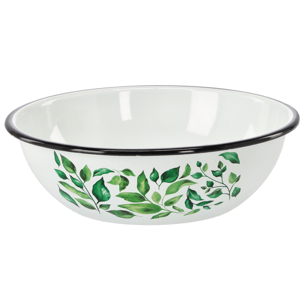 ENAMEL BOWL 2.5 L 24,5 CM WHITE