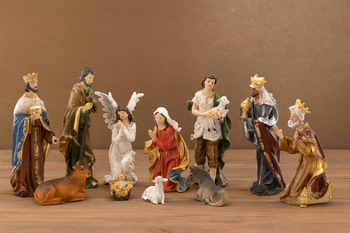 SET OF CHRISTMAS FIGURINES 11 PCS. 21 CM