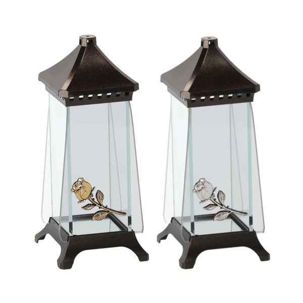 LUMINĂ 23CM LST TRAPEZ MINI ROZĂ ARGINTIE/FRUMOASĂ PACH=8BUC*6664