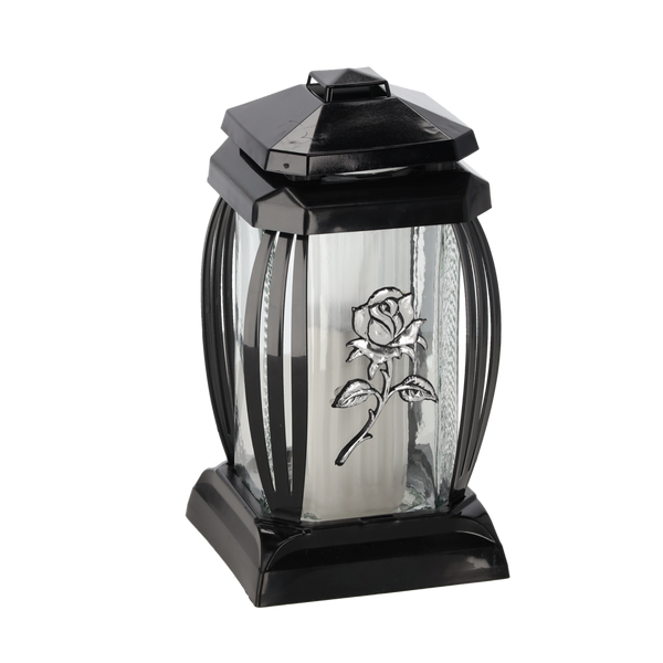 ZNICZ 25CM/40H PRIMA I KRZYŻ/RÓŻA OPAK=6SZT*4859*4897*4854