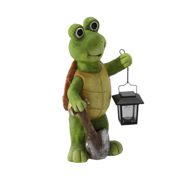 ZAHRADNÍ FIGURKA - ŽELVA S LANTERNOU 20,7 x 17 x 42,5 CM LED *7171