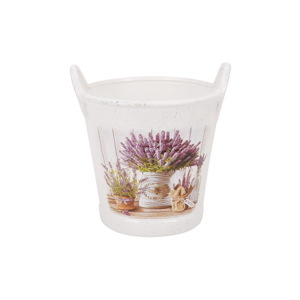 KERAMICKÝ KRYT NA KVALITNÝ HRNČEK 16 x 15,5 x 14,5 CM BIELY MIX VZOROV *5825