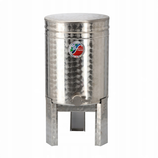 ODSTOJNIK 63 L NA STOJAKU Z ZAWOREM NIERDZEWNYM I POKRYWĄ*1406