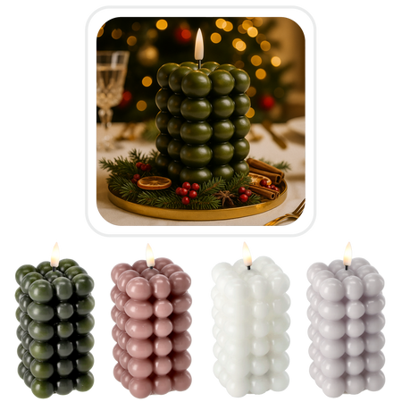 LED BLOCK CANDLE 30 X 22.5 X 33.5 CM