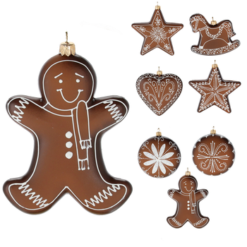 GINGERBREAD BALL 11CM