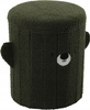 SKŁADANA PUFA ZE SCHOWKIEM 28 x 28 x 34 CM ZIELONA *4267