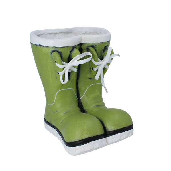 GARDEN POT – GREEN WELLINGTON BOOTS 24 X 20 X 25 CM