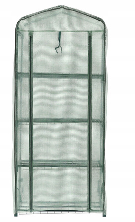 ZÁHRADNÁ SKLENÍK S ŠTYRMI POLICAMI 69 X 49 X H160cm *0426