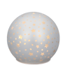 GLASS BAUBLE - WHITE CHRISTMAS TREE 12 x 11 CM