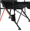 KRZESŁO TURYSTYCZNE / WĘDKARSKIE SKŁADANE CZARNE 58 x 58 x 90 CM *6372