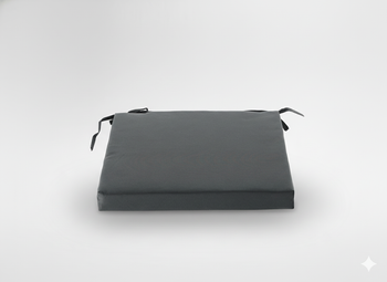 PODUSZKA NA KRZESŁO 40 x 40 x 5 CM CIEMNOSZARA