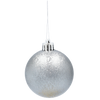 SET OF 12 BAUBLES 6 CM OLIVE/COPPER/GRAPHITE MIX DESIGNS