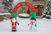 INFLATABLE ARCH WITH SANTA CLAUS AND SNOWMAN LED 240 CM