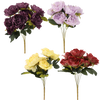 ARTIFICIAL FLOWER - 7 PEONIES 44 CM MIX COLORS