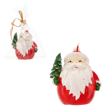 CANDLE SANTA CLAUS WITH TREE