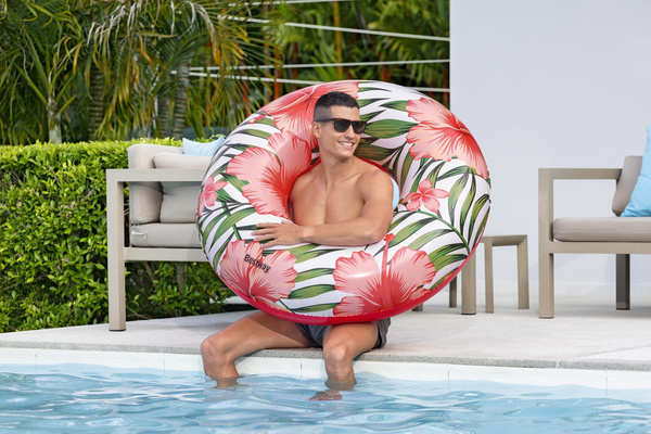 PLÁŽOVÝ KRUH NAFUKOVACÍ PALMA 119CM *2183