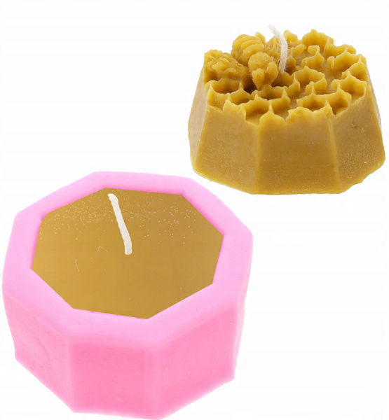 Silicone mold for candles plaster with bee