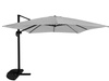 GARDEN UMBRELLA "ROMA" 3 X 4 M GRAY WITH COVER