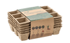 SET OF 6 PALLETS OF PEAT FLOWERPOTS 21 X 17 X 4,5 CM