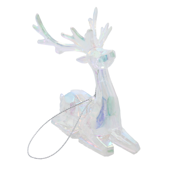 OZDOBA CHOINKOWA RENIFER OPALIZUJĄCA 8 x 9 CM *5881