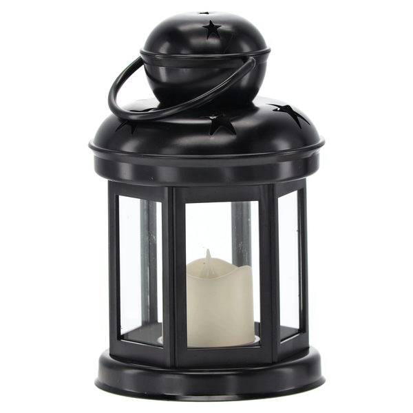 LAMPION CU ÎNLOCUITOR LED 10 x 10 x 19 CM MIX CULOARE disp=12buc *3843