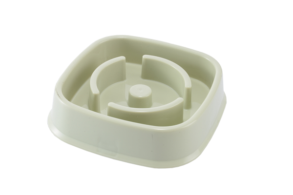 SLOW FEEDING PET BOWL 20.5 X 20.5 X 5 CM MIX PATTERNS PACK=12 PCS