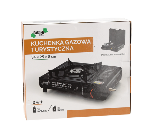 TOURIST GAS COOKER FOR CARTRIDGES 34 X 26 X 9 CM