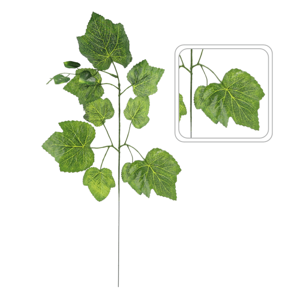 UMĚLÁ VĚTEV - LIST HROZNOVÉ VÍNO 58 x 34 CM balení=12ks *1906