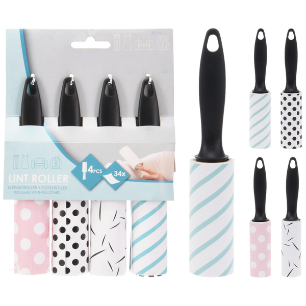 SET OF 4 CLOTHES ROLLS