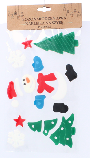 CHRISTMAS WINDOW STICKER 15 x 30 CM