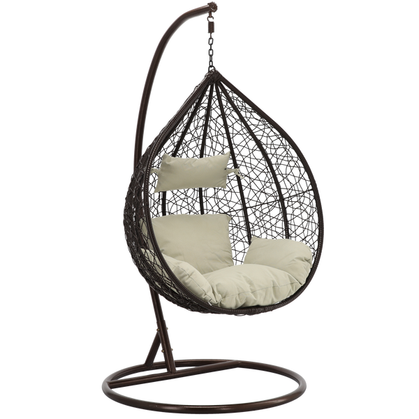 SCAUN SUSPENDAT MARO, PERNĂ BEJ, CADRU MARO 118X107XA68CM *1050