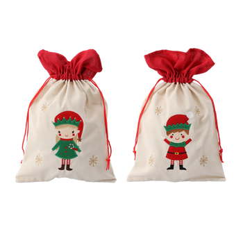 SAC DE CADOU 25 X 40 CM BEJ MIX DE MODELE *0684