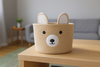 BASKET ANIMAL BEIGE SIZE S
