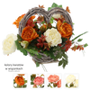 WREATH CH-29 (WIDTH 50 CM, HEIGHT 38 CM) SMALL HEART BASKET MIX COLOR