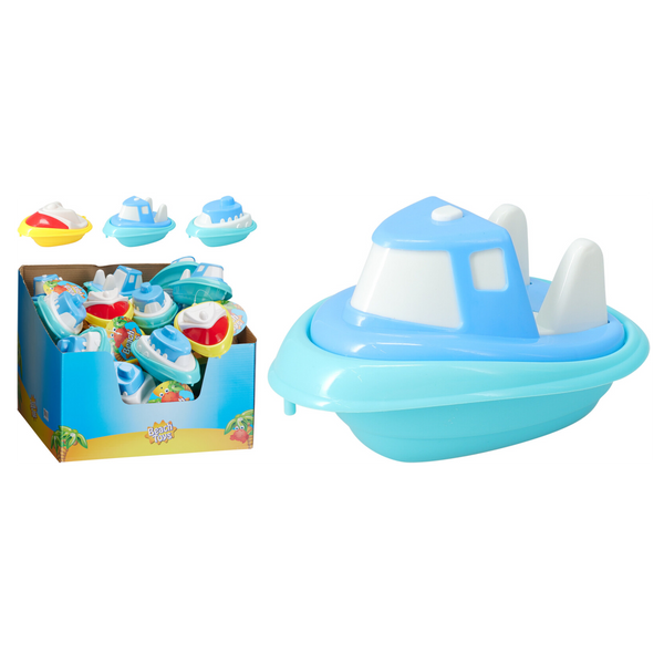 BEACH TOY BOAT 14X10X8CM*7738*