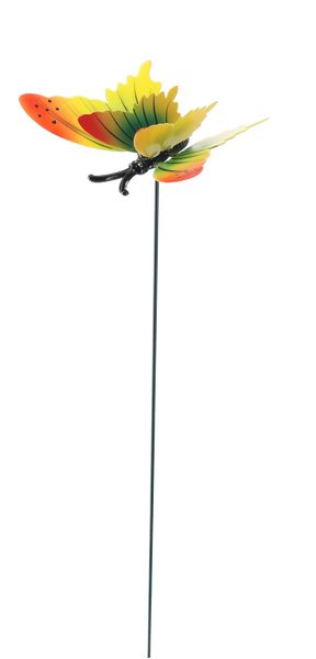 DEKORÁCIA NA PIKU DO KADIEĽ / ZÁHRADY - MOTÝĽ 10 CM / 50 CM *5405