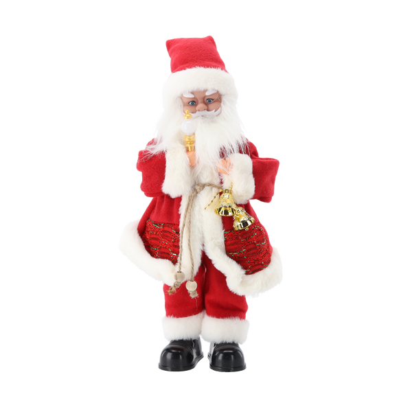 SANTA CLAUS WITH CANDLE - PLAYING 40,5 CM