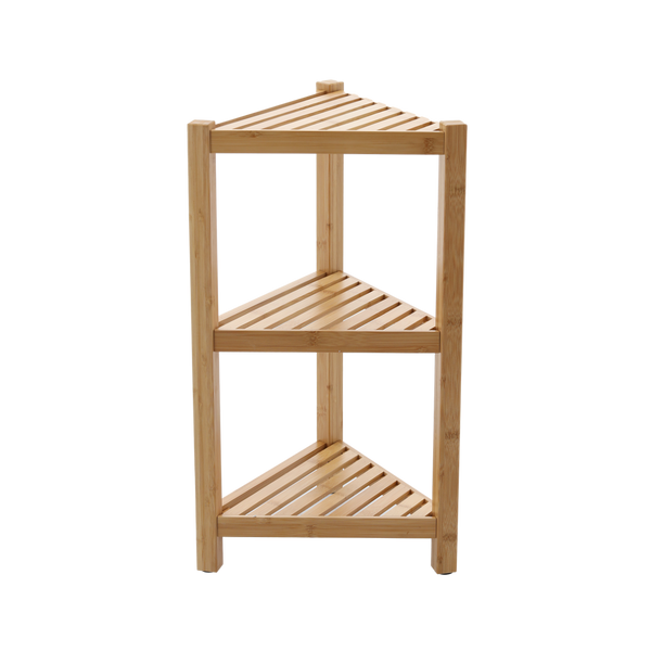 CORNER BAMBOO SHELF 3-LEVEL 34X34X60 CM