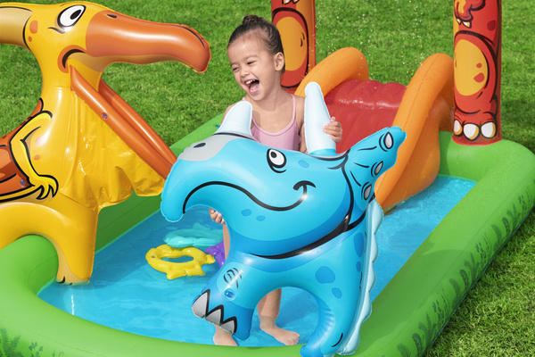 Bestway 7'11" x 55" x 54"/2.41m x 1.40m x 1.37m Jurassic Splash Play Center