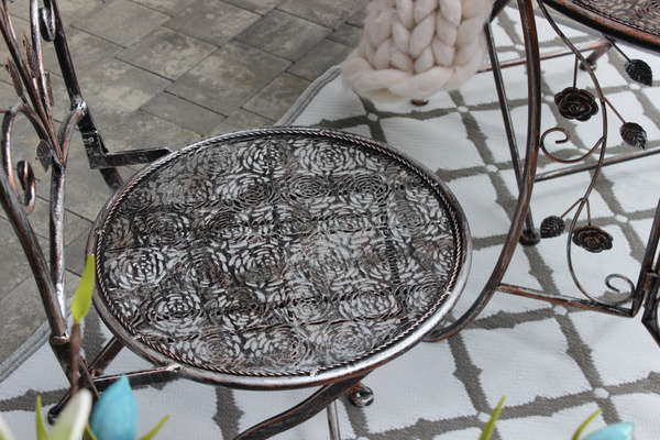 Set de mobilier de grădină metalic "MADISON" masă + 2 scaune *8251