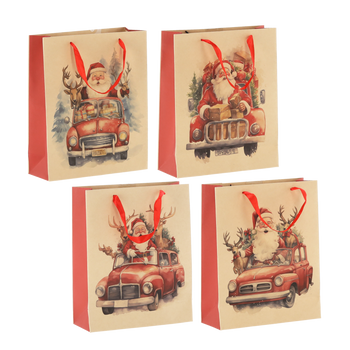 CHRISTMAS GIFT BAG SANTA CLAUS 26 x 32 x 10 CM