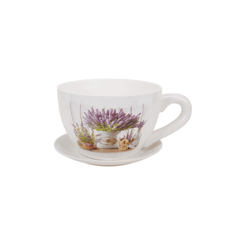 CRATIȚĂ CERAMICĂ CANEA 29 x 25 x 16 CM ALBĂ MIX PATRON *5894