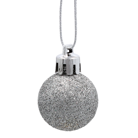 SET OF 33 CHRISTMAS BAUBLES RED, SILVER, GOLD