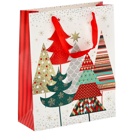 CHRISTMAS GIFT BAG PINK 26 x 32 x 10 CM