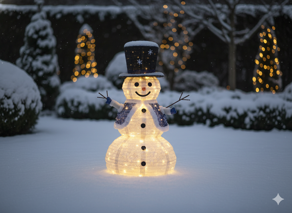 DECORAȚIUNE DE SĂRBĂTOARE - ZĂPADĂR LED 1,2 M 100L ALB CALD ÎN INTERIOR/ÎN EXTERIOR *8400