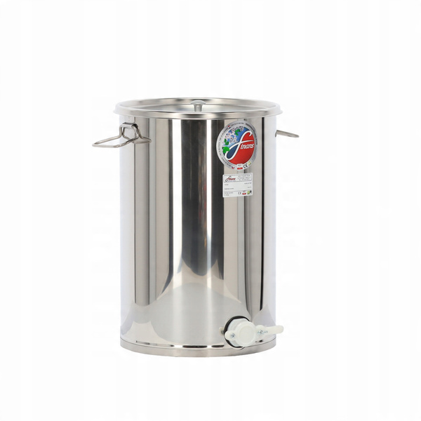 ODSTOJNIK 60 L Z PLASTIKOWYM ZAWOREM, POKRYWĄ I UCHWYTAMI *1390