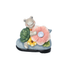 GARDEN FIGURINE – TURTLE WITH FLOWER 15,5 X 8 X 15 CM LED pack=4 pcs